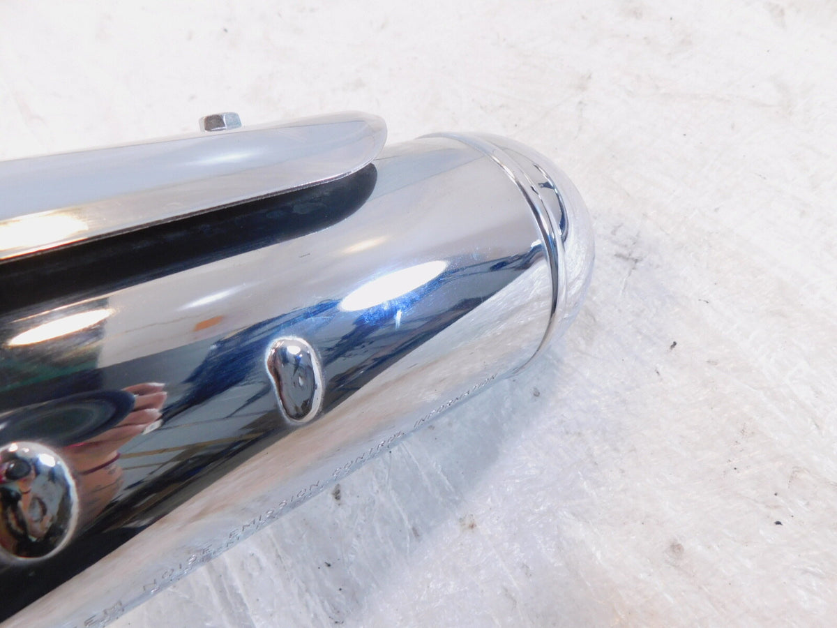 Royal Enfield Meteor 350 Euro 5 Chrome Rear Exhaust System Muffler Pipe & Shield - C3 Cycle