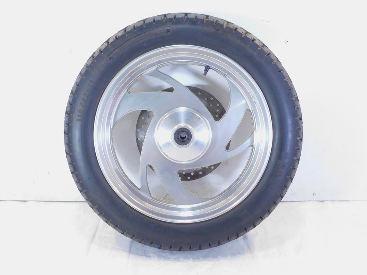 Cixi Kingring Rongyao Aggressor V & Jinlun 250cc Silver Front Wheel Rim & Tire - C3 Cycle
