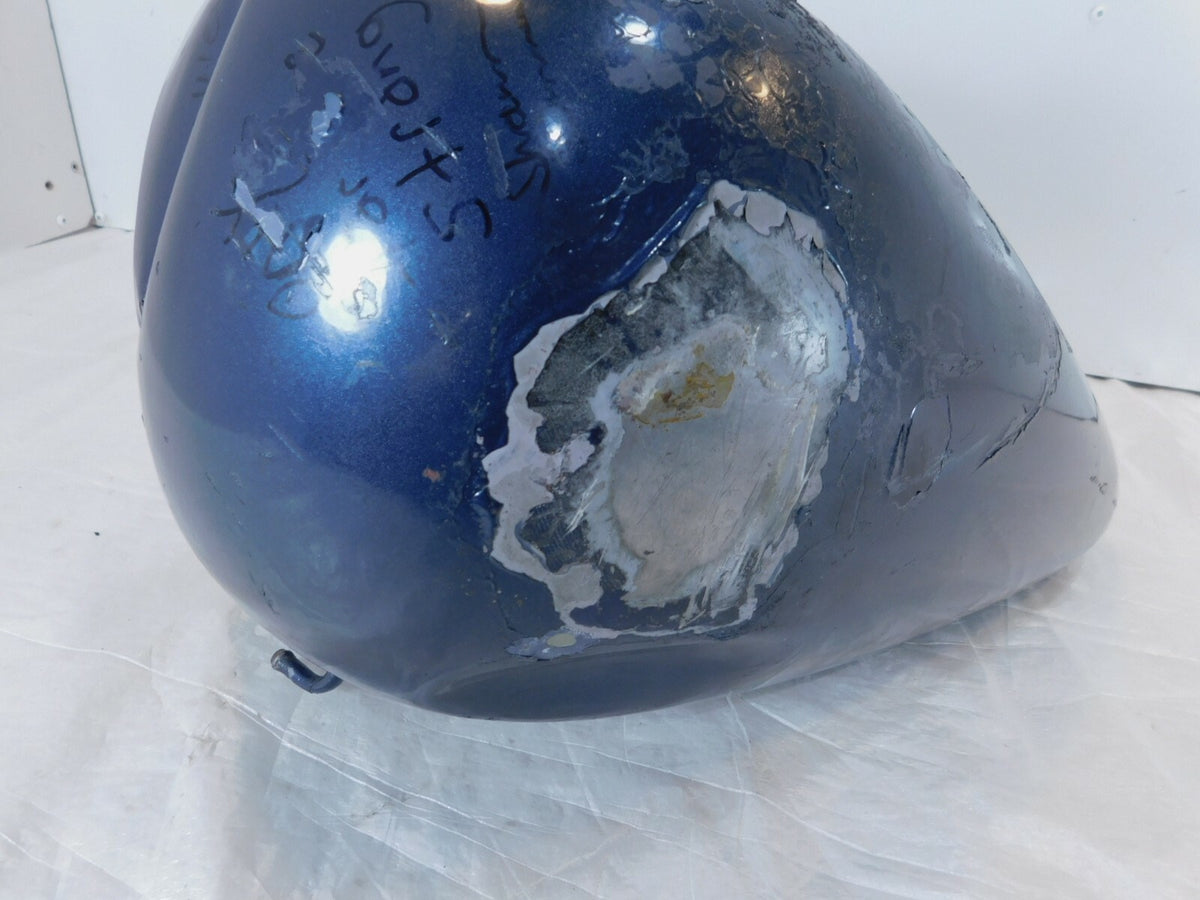 1977-1985 Harley Davidson FX & FXE Shovelhead Blue Left Fuel Gas Petrol Tank - C3 Cycle