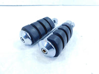 Harley Touring Dyna Sportster & Softail ISO Chrome & Rubber Footpeg Footrests - C3 Cycle