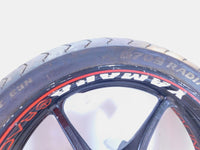 Yamaha Road Star Warrior 1700 XV1700 Black Front Wheel Rim & Tire -Slightly Bent - C3 Cycle
