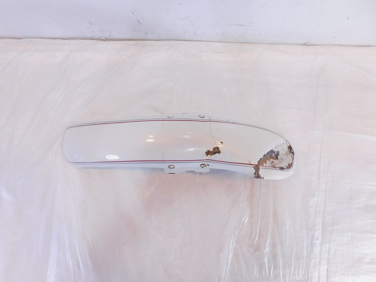Harley Davidson Sportster 883 & 1200 White Front Wheel Cover Fender - Dented