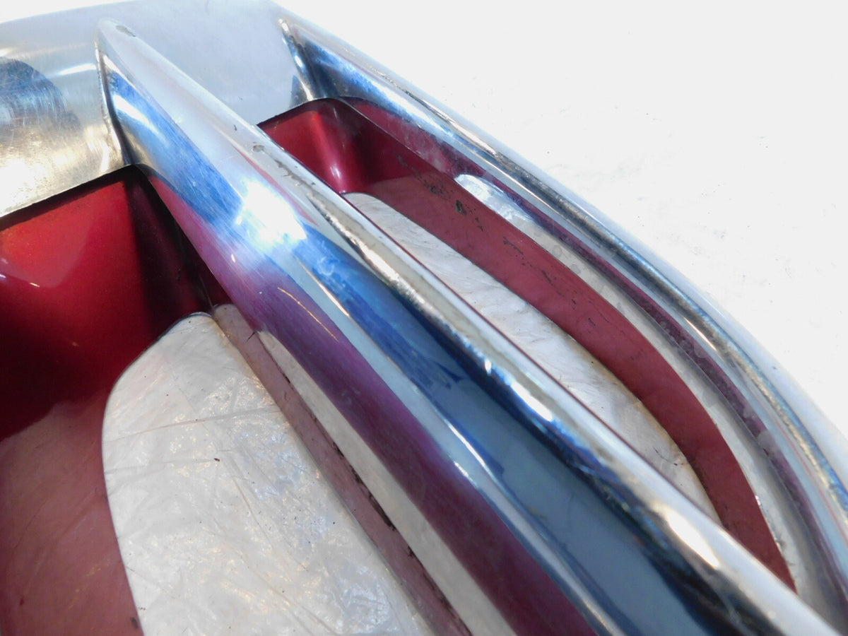 2001-2010 Honda GL1800 Goldwing Chrome/Red Left Louver Fairing Cowling Plastic - C3 Cycle