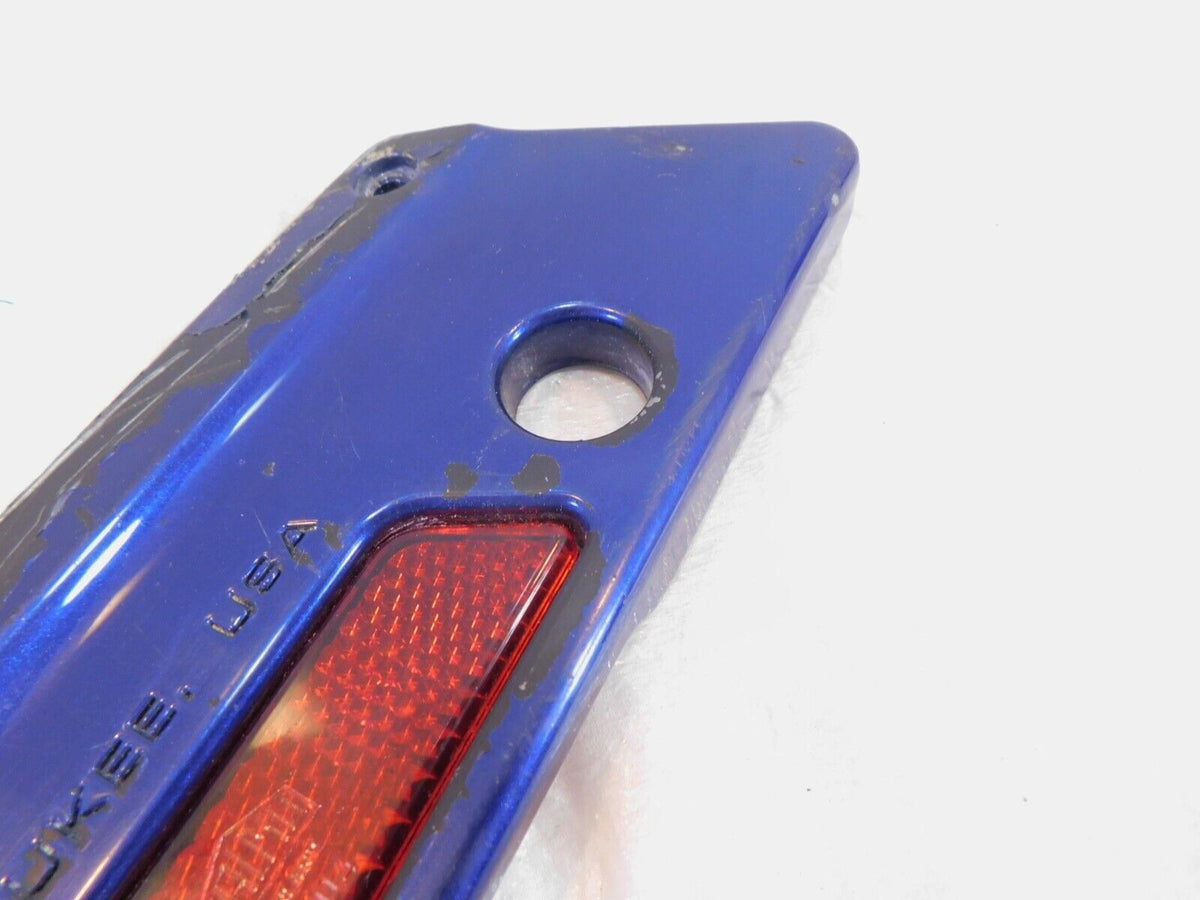 Harley Touring Road King Electra Street Glide Blue Left Saddlebag Latch Cover - C3 Cycle