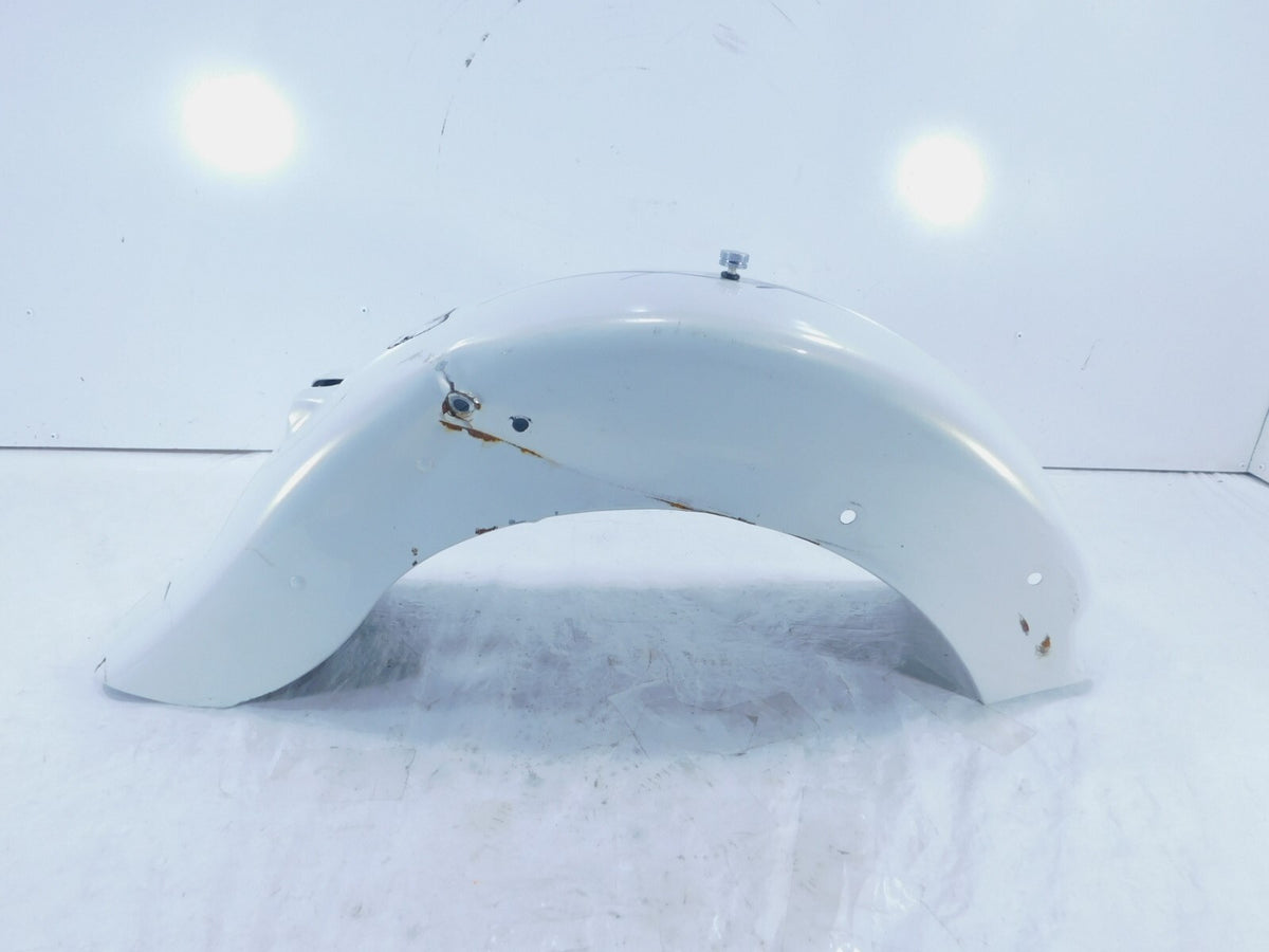 1996 96 Harley Davidson EVO Softail FLSTF Fat Boy White Rear Wheel Cover Fender - C3 Cycle