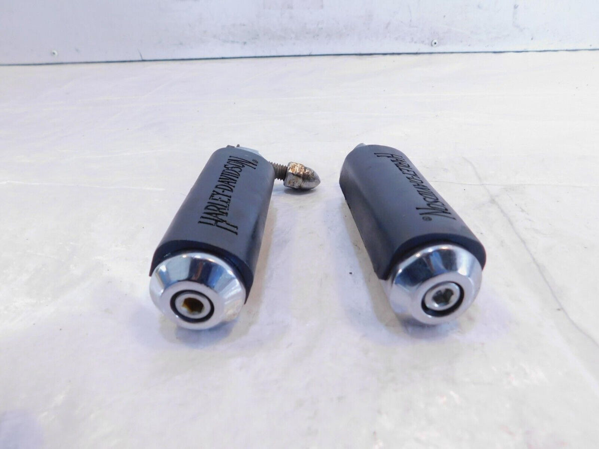 Harley Touring Dyna Sportster & Softail ISO Chrome & Rubber Footpeg Footrests - C3 Cycle