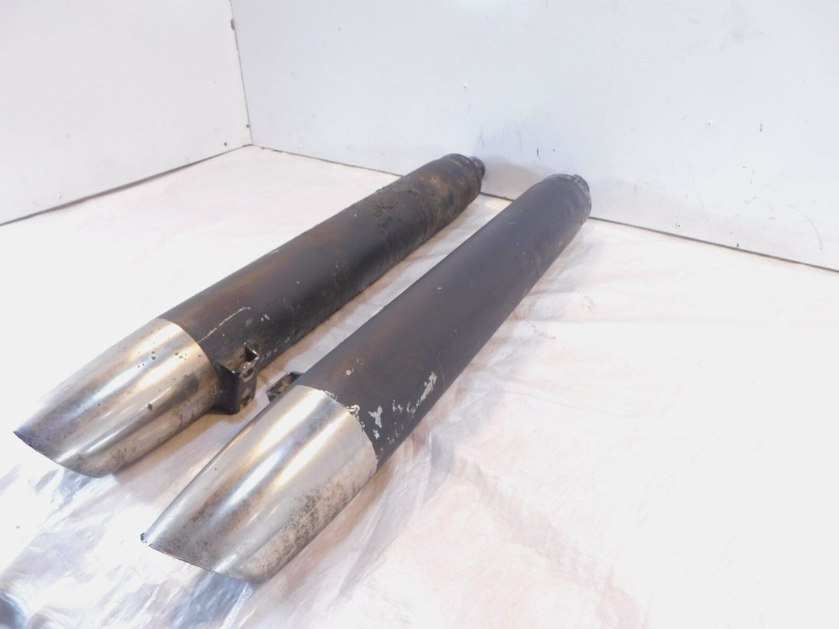 Indian Chief & Chieftain Dark Horse Left & Right Exhaust Header Pipe Mufflers - C3 Cycle