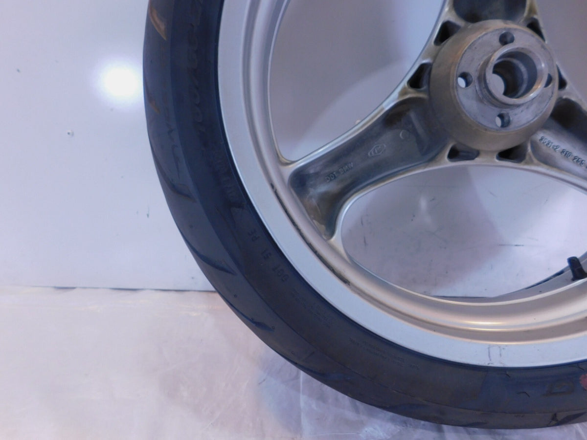 BMW R1100R R1100RT R1100RS R850R & K1 K1100LT Cast Silver Rear Wheel Rim & Tire - C3 Cycle