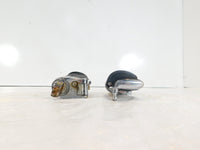 Harley Touring FXR Dyna Sportster & Softail Chrome & Rubber Footpegs Footrests - C3 Cycle