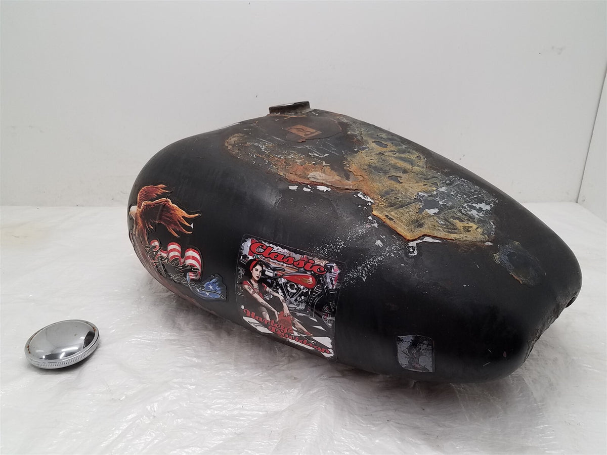 93-94 Harley Davidson Sportster 883 & 1200 Large Fuel Gas Tank Assembly - DENTS - C3 Cycle