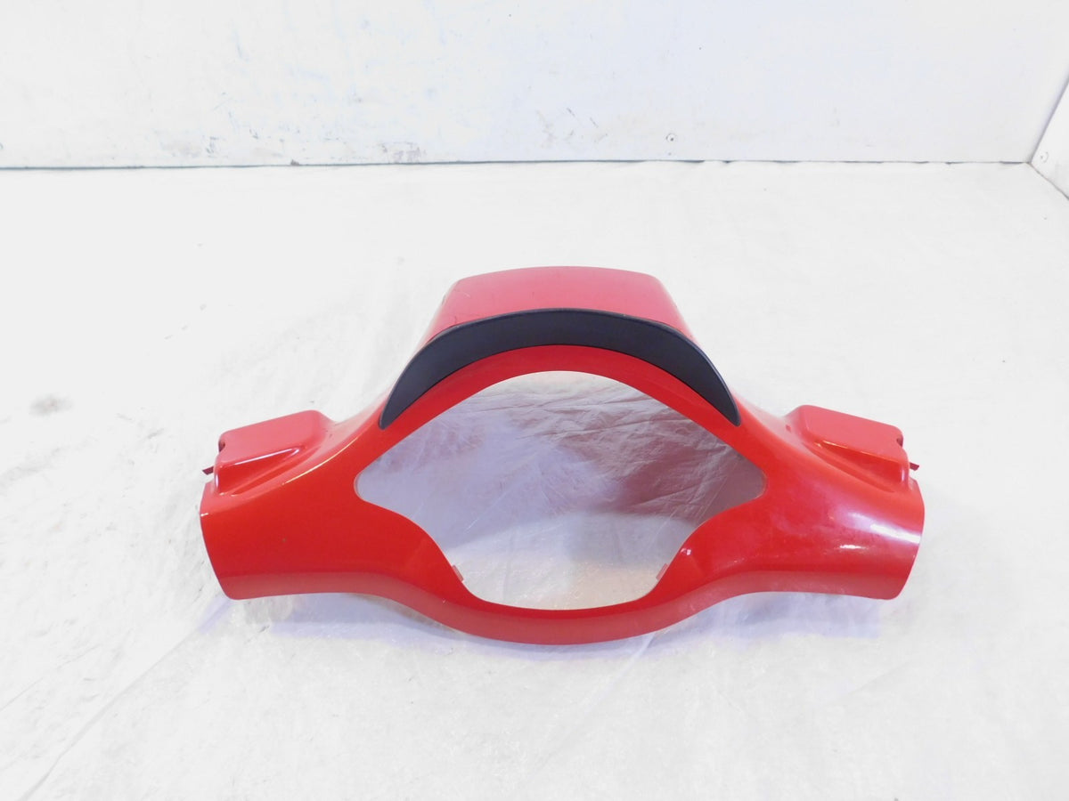 Piaggio Vespa Primavera 50 125 150 Red Front Upper Handlebar Cover Fairing - C3 Cycle