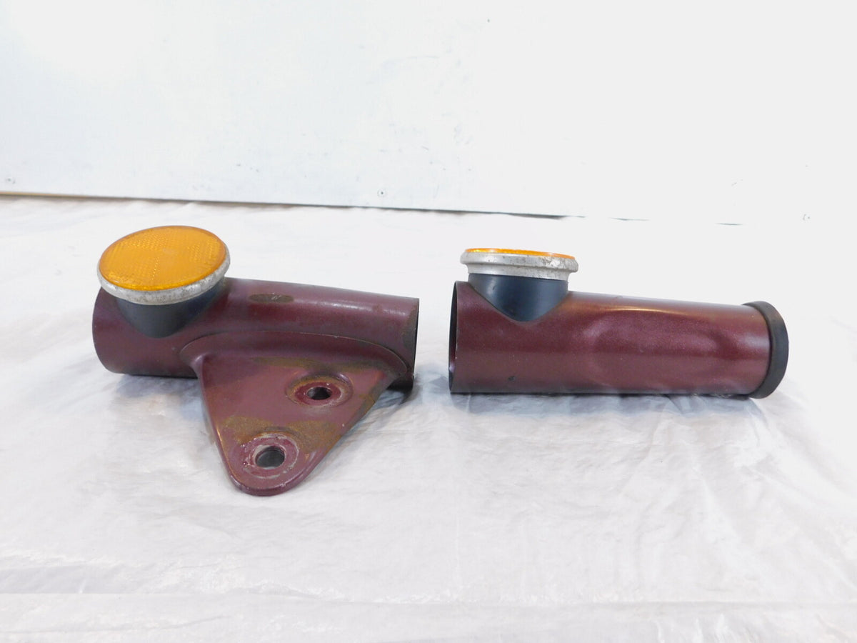 1972 72 Honda CB350K CB350K4 350 Maroon Front Upper Left/Right Fork Leg Covers - C3 Cycle