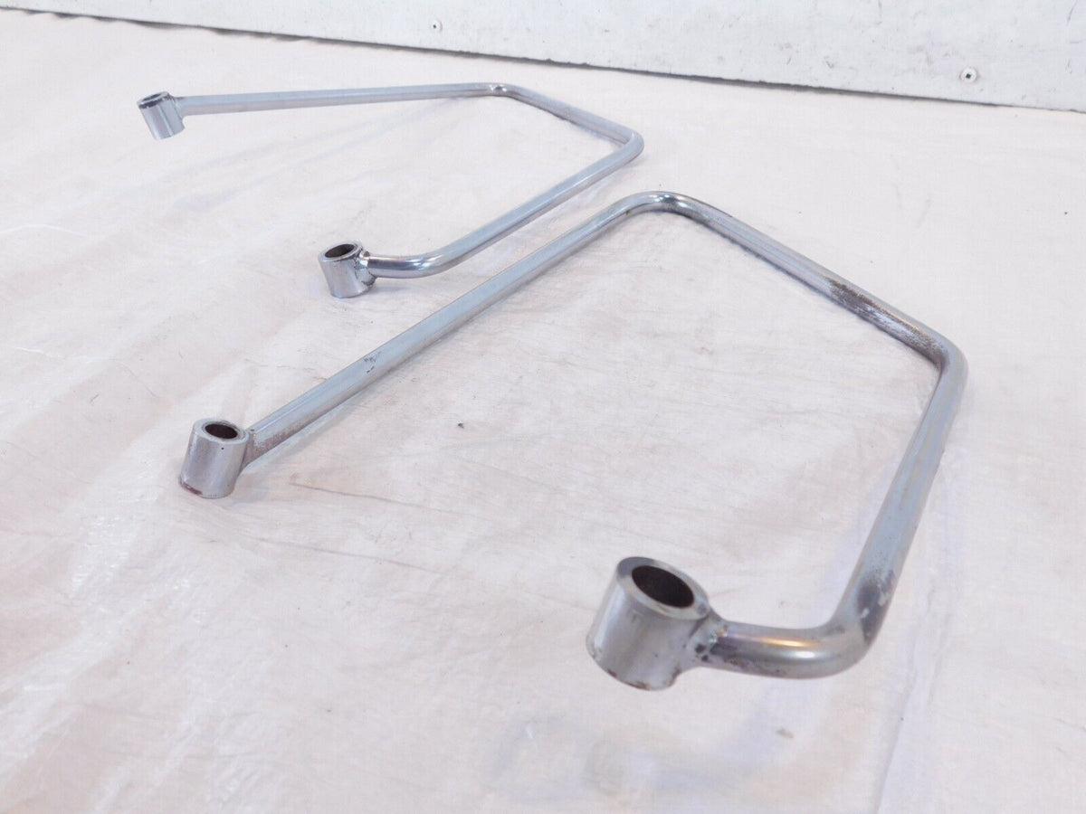 1986-1990 Harley Davidson Sportster 883 1200 Chrome Saddlebag Guard Rail Bars - C3 Cycle