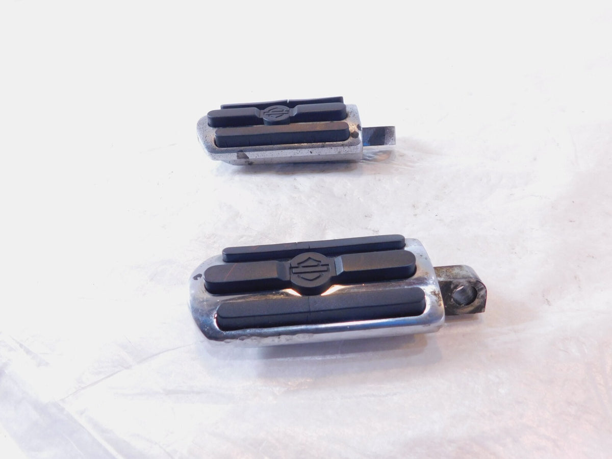 Harley Touring FXR Dyna Sportster & Softail Chrome & Rubber Footpegs Footrests
