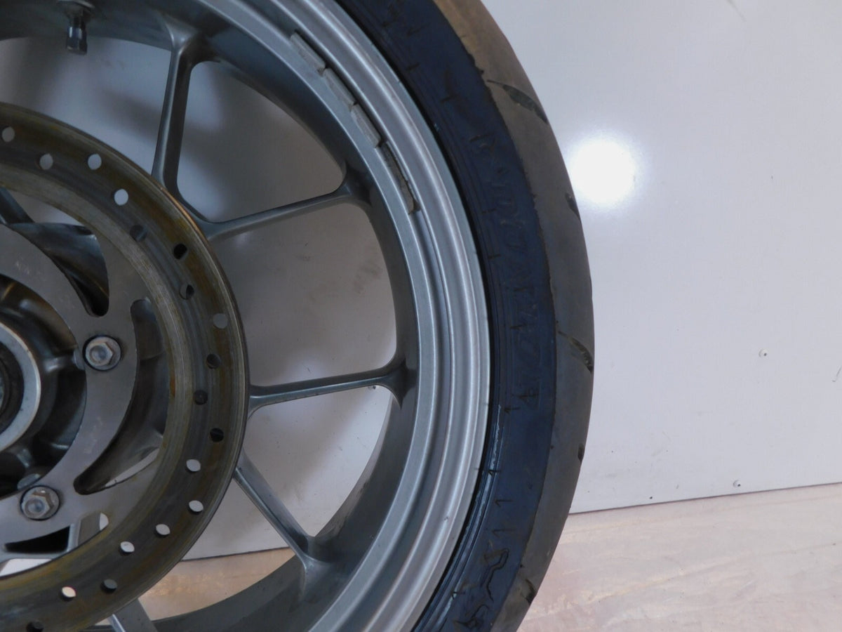 2007 2008 2009 Aprilia Shiver 750 SL750 Gray Rear Wheel Rim & Brake Rotor - C3 Cycle