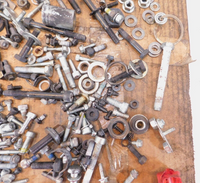 2005 05 Victory Vegas Misc Hardware Nuts Bolts Brackets Washers Parts Box Lot - C3 Cycle