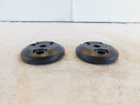 Triumph Adventurer Thunderbird Sport Pair Black Frame Plug Cover Finishers - C3 Cycle