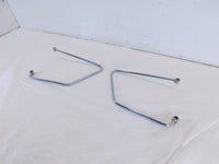 Harley Davidson Sportster 883 1200 Chrome Saddlebag Guard Rail Mount Brackets - C3 Cycle