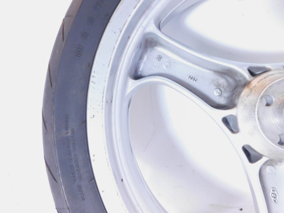 BMW R1100R R1100RT R1100RS R850R & K1 K1100LT Cast Silver Rear Wheel Rim & Tire - C3 Cycle