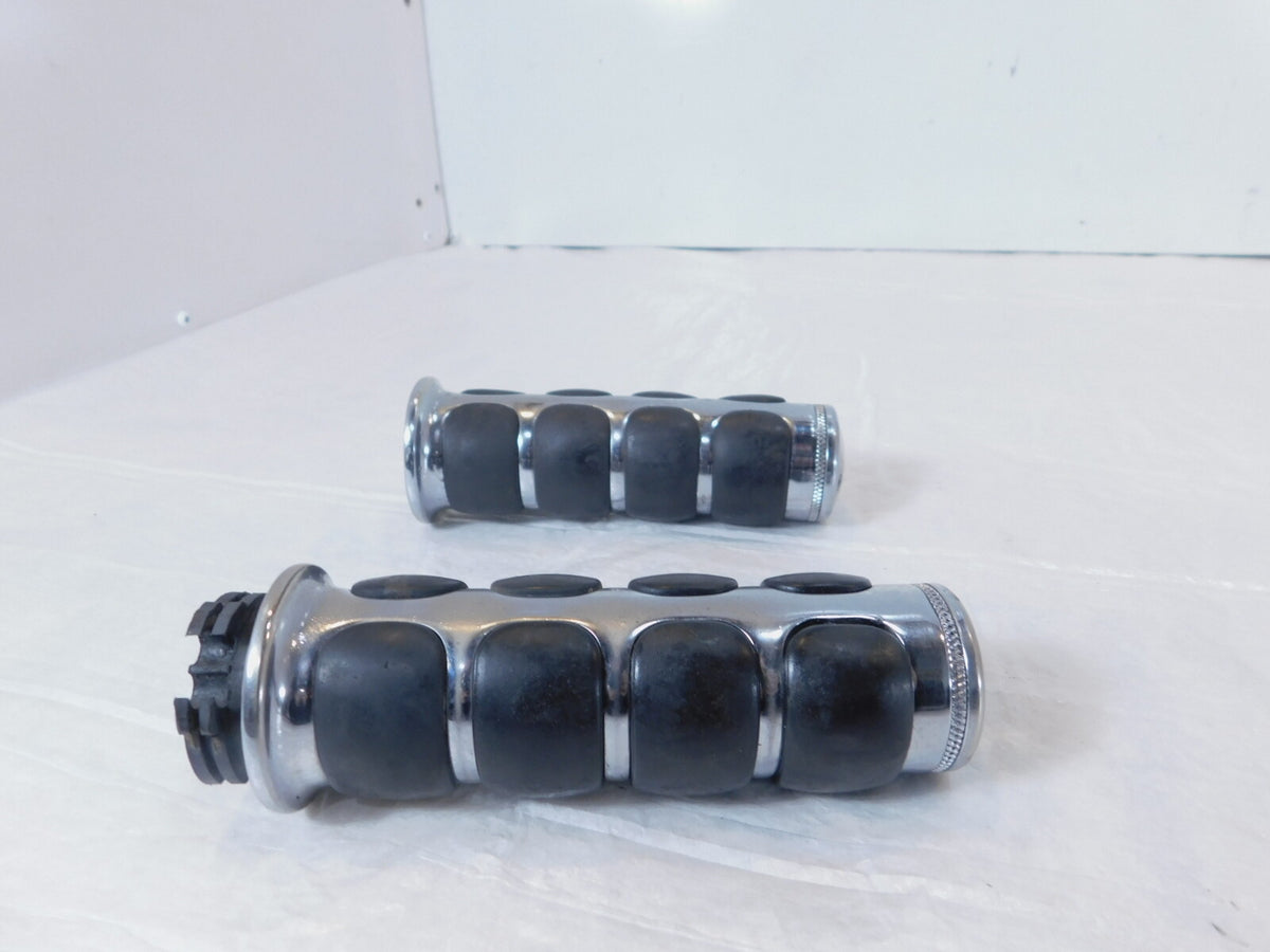 Harley Davidson Dyna Sportster Softail Black Left & Right Handlebar Hand Grips - C3 Cycle
