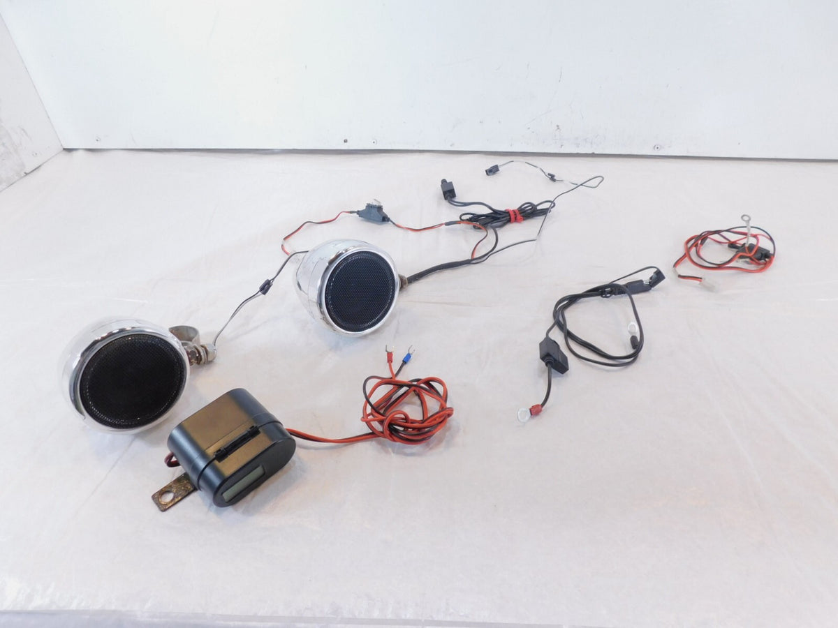 Kawasaki Vulcan VN1500 Classic Handlebar Mounted Audio Speakers & Power Block - C3 Cycle