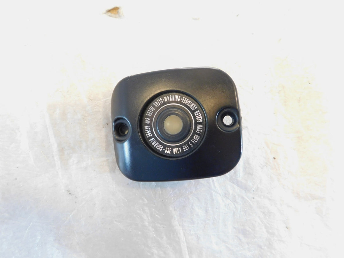 Harley Sportster Softail & Dyna Front Brake Master Cylinder Black Cover Cap Lid - C3 Cycle