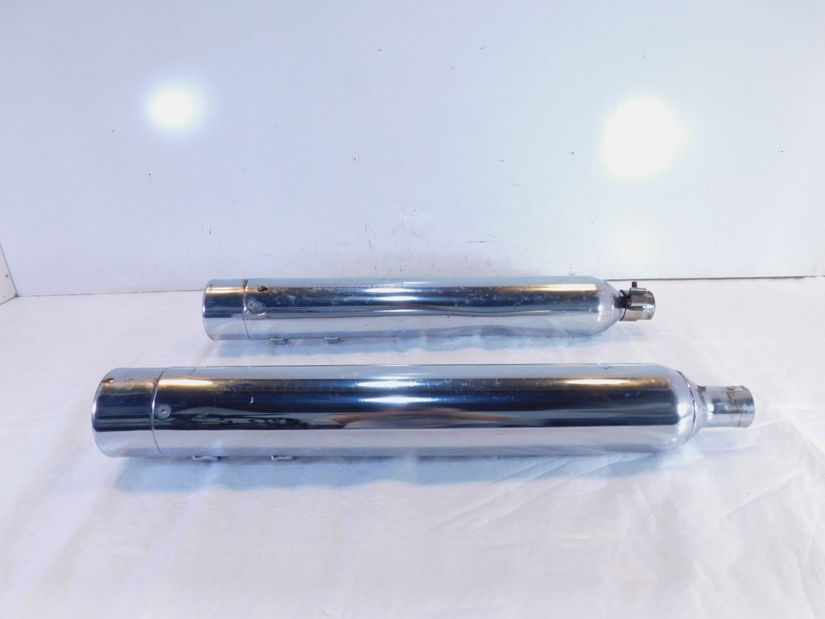 Harley Davidson Road King & Electra Glide Left & Right Exhaust Pipe Mufflers - C3 Cycle