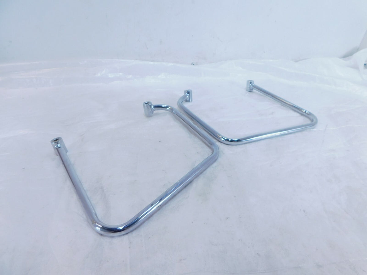 2008 08 Yamaha V-Star XVS650 650 Custom Left/Right Saddlebag Luggage Rail Mounts - C3 Cycle