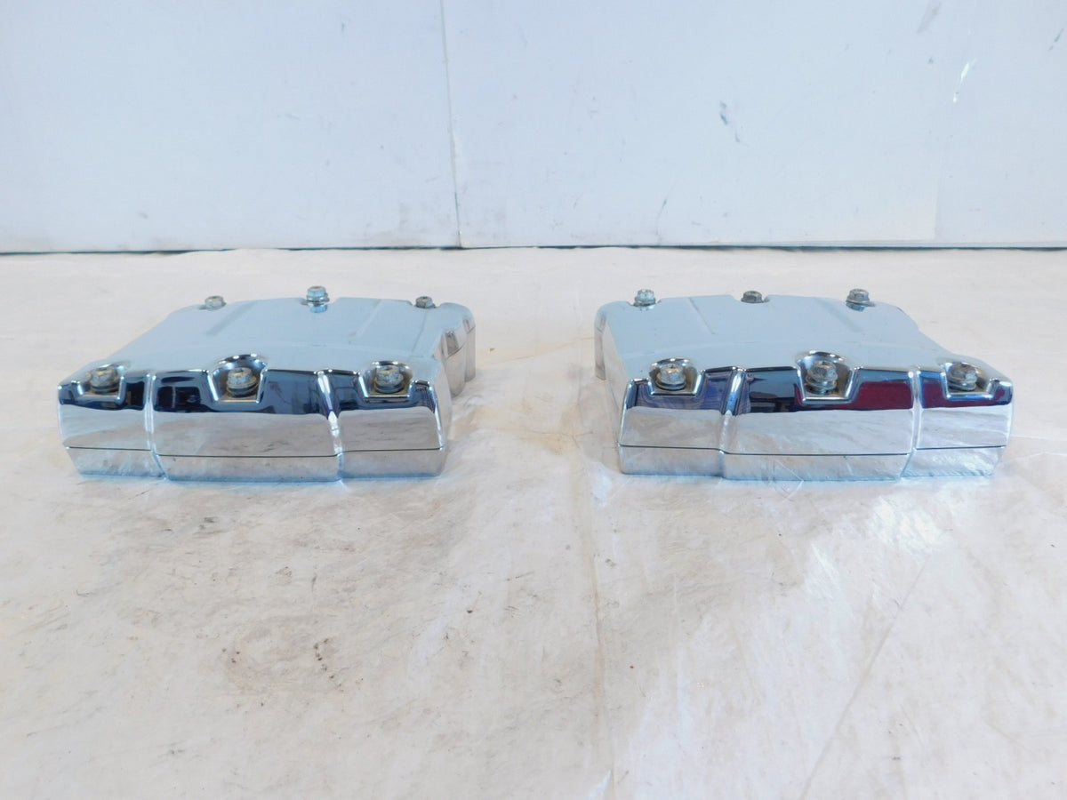 Harley Davidson Touring Dyna & Softail Chrome Cylinder Head Rocker Boxes - C3 Cycle
