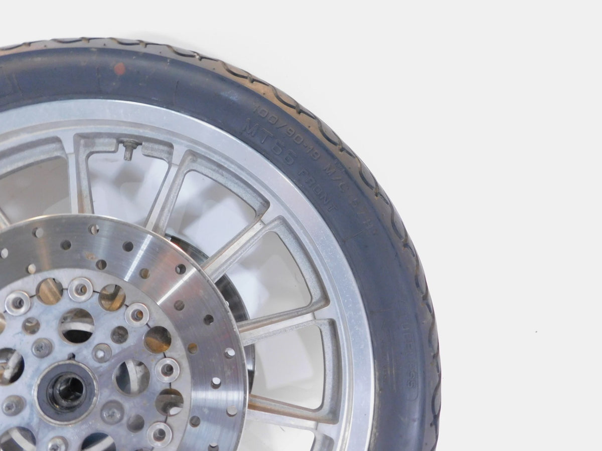 1996-1999 Harley Sportster 883 & 1200 Silver Dual Disc Front Wheel Rim & Rotors - C3 Cycle