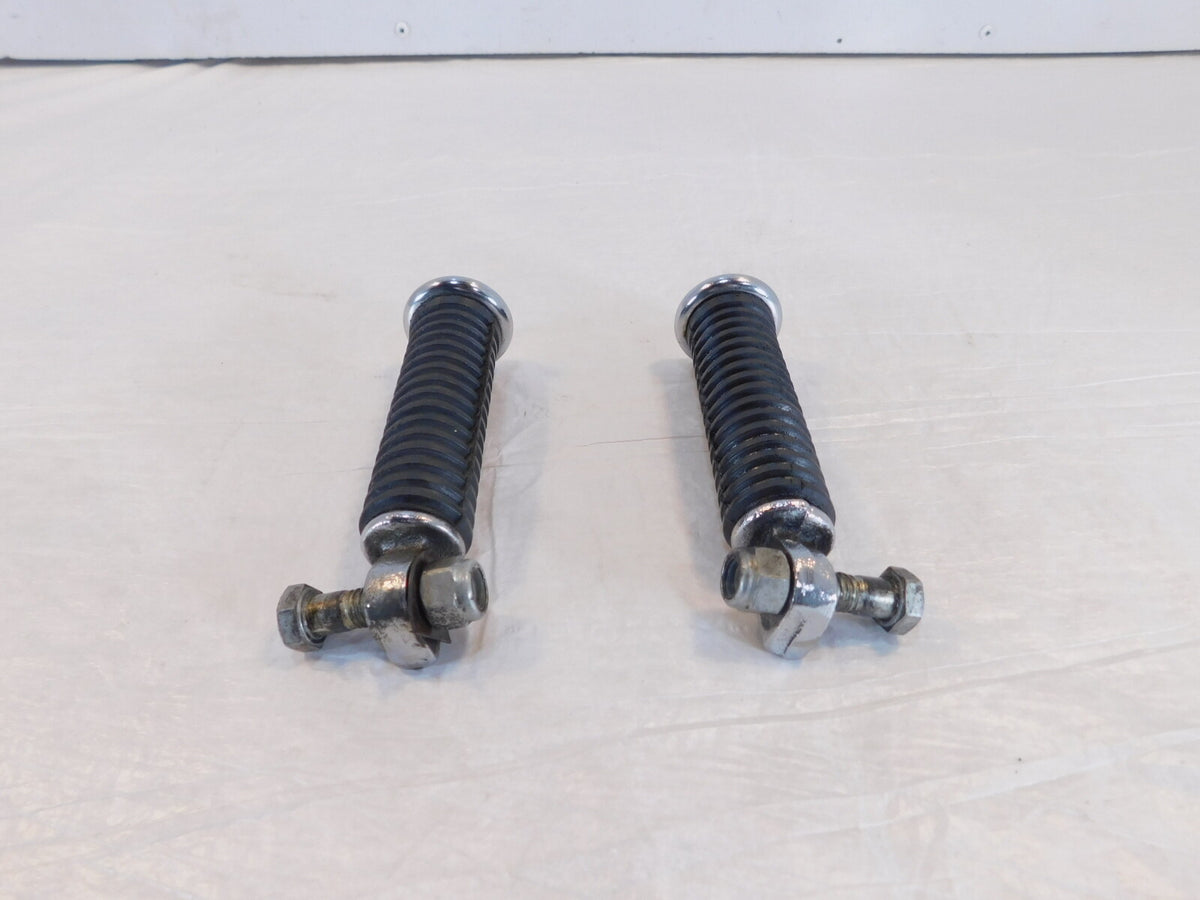Harley Touring FXR Dyna Sportster & Softail Black Rubber Footpegs Footrests