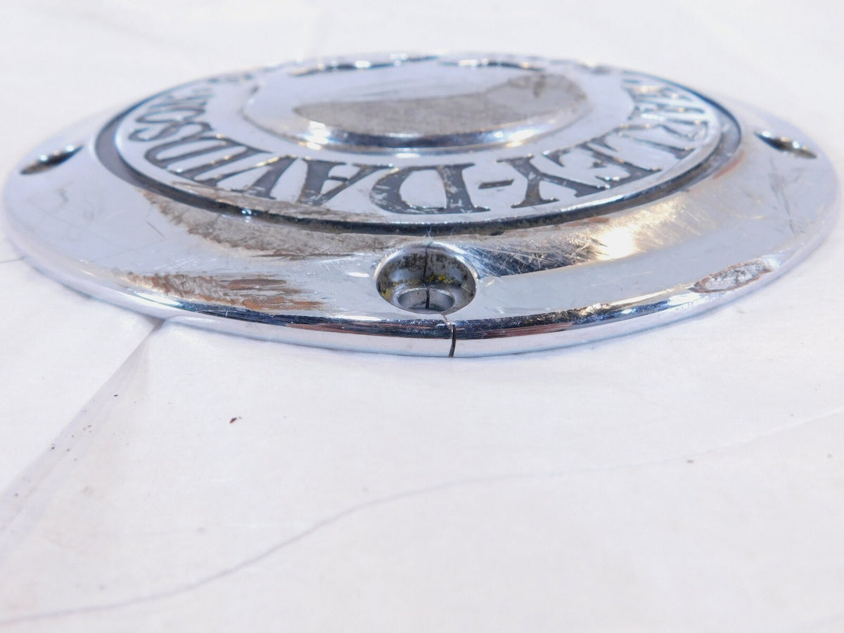 Harley Twin Cam Touring Dyna Softail Willie G Skull Derby Clutch Cover -Damage - C3 Cycle