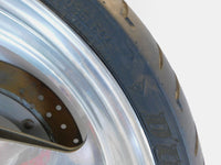 1995 & 1996 Buell M2 Thunderbolt Marchesini Silver Front Wheel Rim & Tire - C3 Cycle