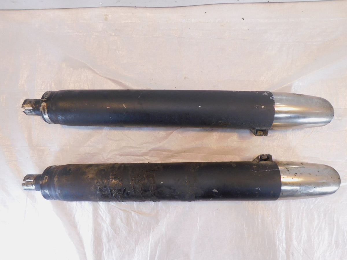 Indian Chief & Chieftain Dark Horse Left & Right Exhaust Header Pipe Mufflers - C3 Cycle