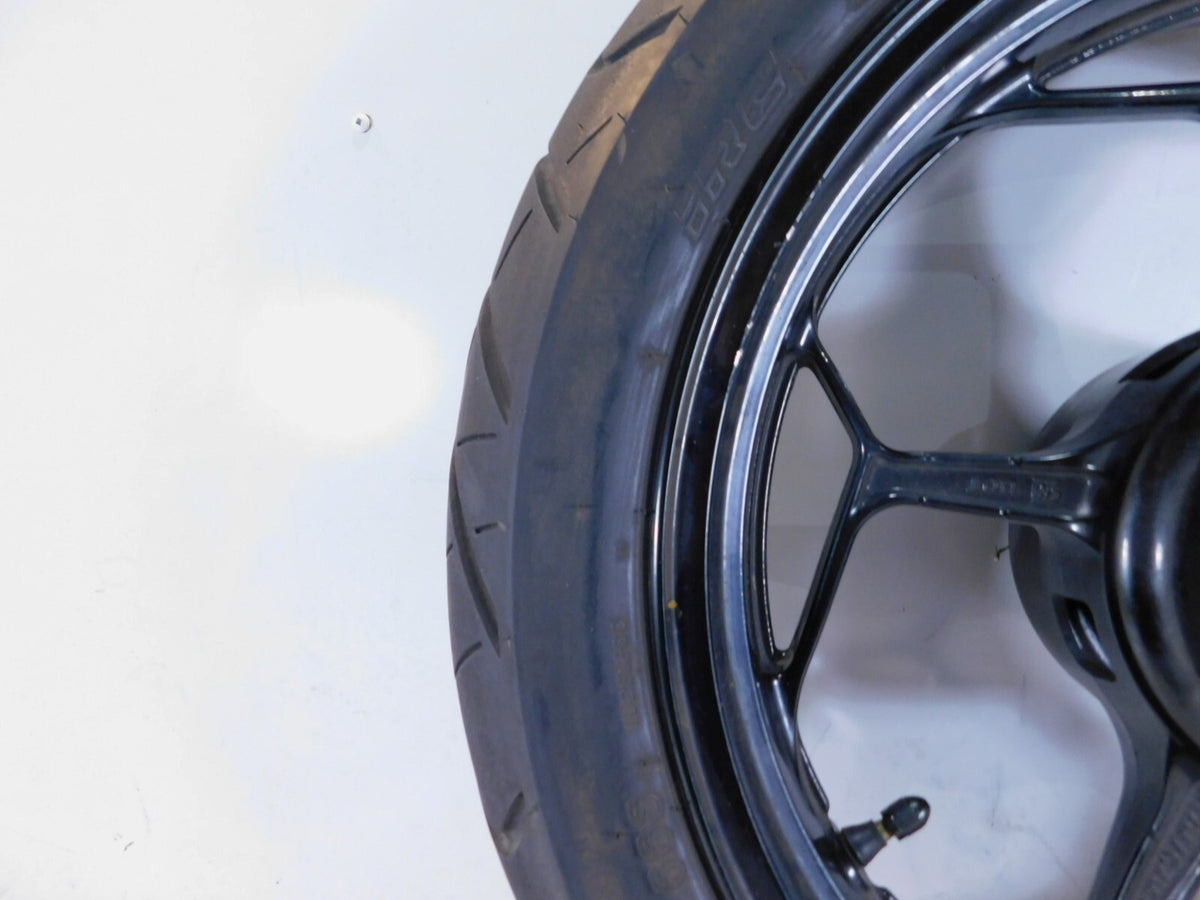 2013-2017 Kawasaki Ninja 300 EX300 Black Back Rear Wheel Rim w/ Cush Hub - C3 Cycle