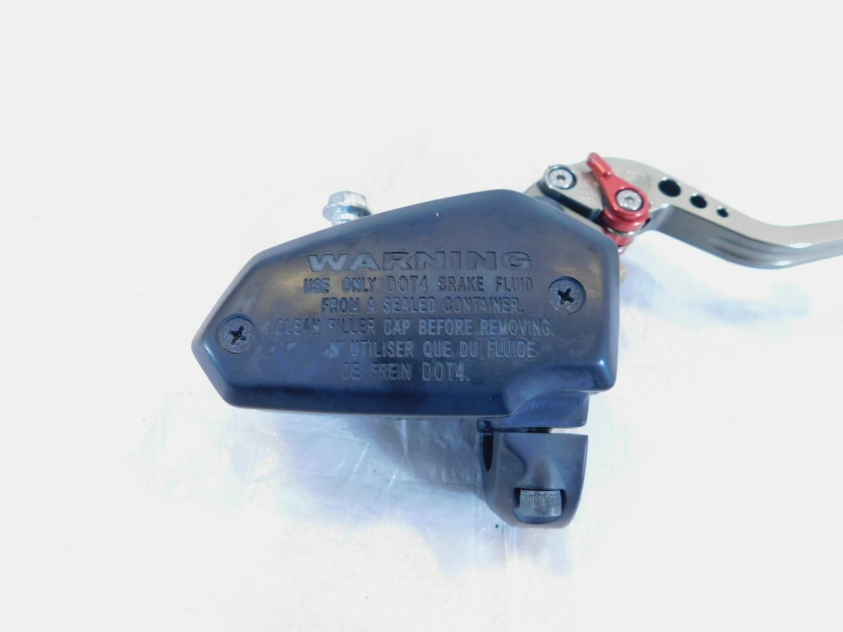 Kawasaki EX650 Ninja 650 Black Front Brake Master Cylinder Reservoir & Lever - C3 Cycle
