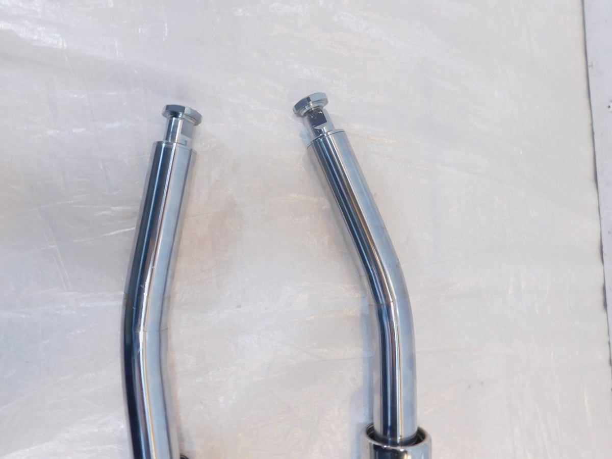 09-13 Harley Davidson Electra & Street Glide Chrome Front Fork Shocks - Bent - C3 Cycle