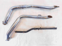 01 2001 Indian Gilroy Scout Chrome Front & Rear Exhaust Header Pipe Mufflers
