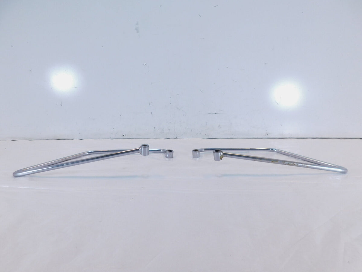Harley Davidson Sportster 883 1200 Chrome Saddlebag Guard Rail Mount Brackets - C3 Cycle