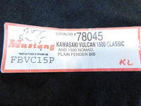 2003 03 Kawasaki Vulcan 1500 Classic VN1500 Mustang Black Rear Fender Bib Cover - C3 Cycle