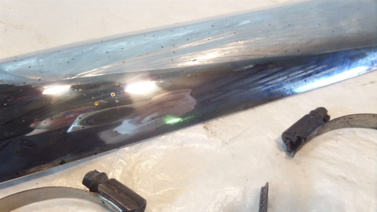 Harley Davidson Sportster 883 1200 Low Custom Chrome Exhaust Pipe Muffler Shield - C3 Cycle