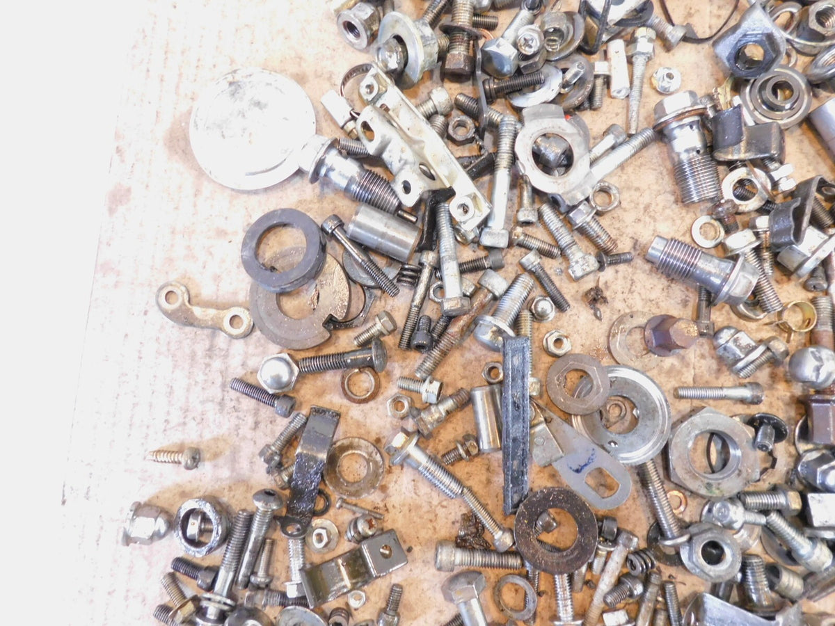 1989 89 Yamaha Virago 1100 XV1100 Misc Nut Bolt Bracket Hardware Parts Box Lot - C3 Cycle