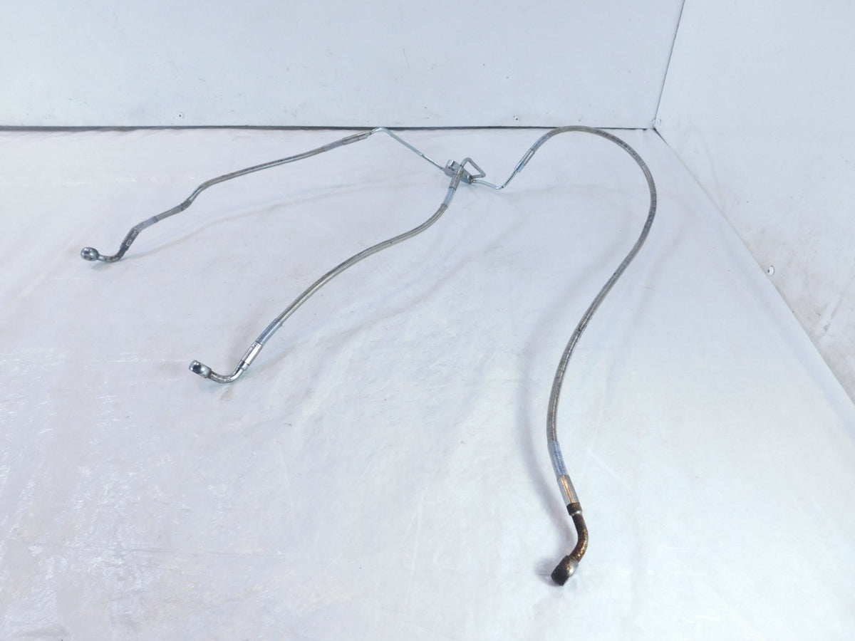 Harley Braided Electra Glide Ultra & Classic Dual Disc Front Brake Line Hose - C3 Cycle