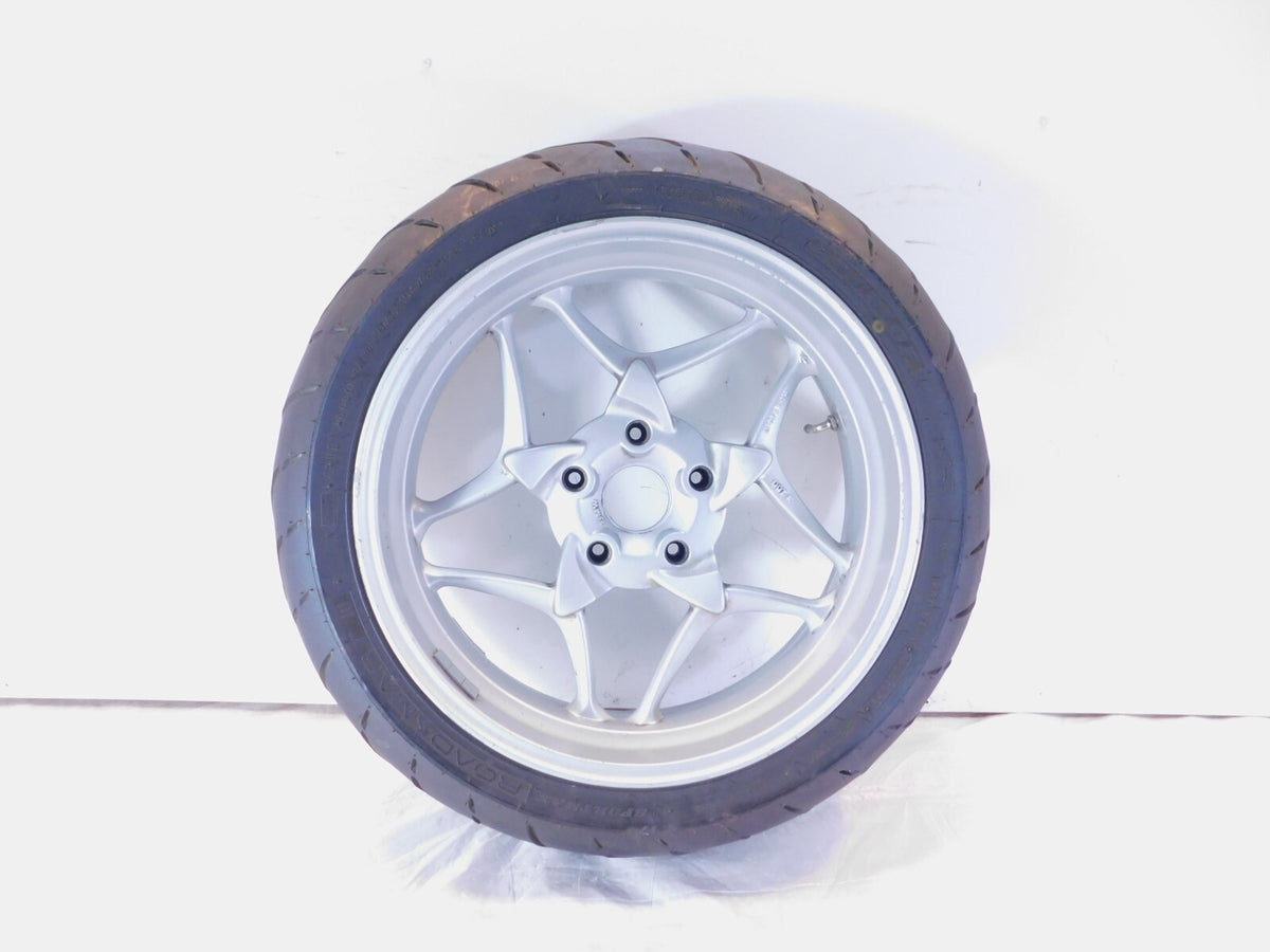 2005-2013 BMW R1200RT R1200ST R1200 RT ST R900RT Silver Back Rear Wheel & Tire - C3 Cycle