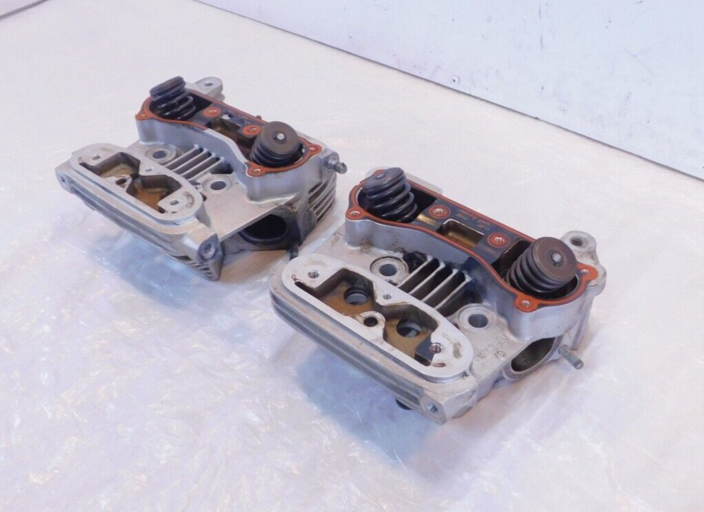 Harley Davidson Sportster 883 Hugger & Custom Silver Cylinder Heads w/ Valves - C3 Cycle