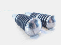 Harley Touring FXR Dyna Sportster & Softail Chrome & Rubber Footpegs Footrests - C3 Cycle