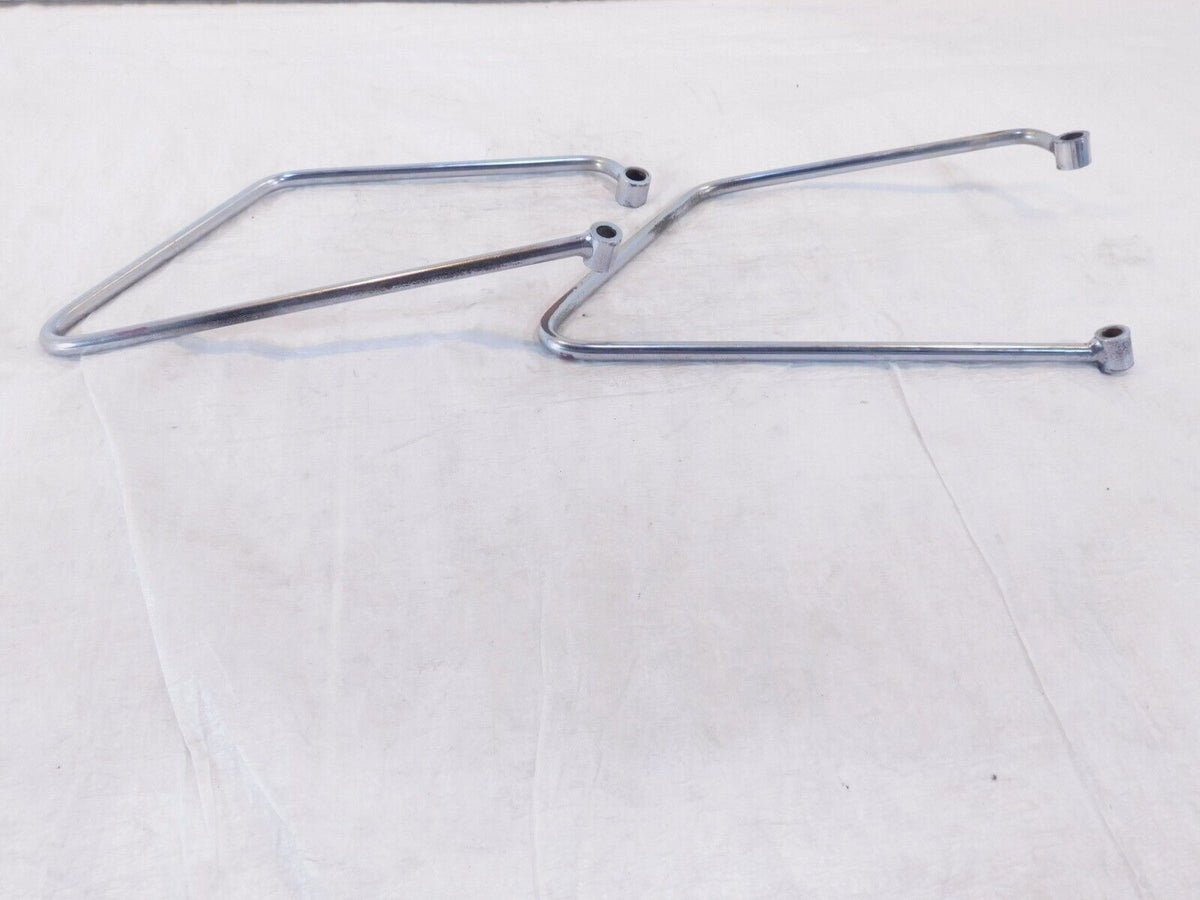 1986-1990 Harley Davidson Sportster 883 1200 Chrome Saddlebag Guard Rail Bars - C3 Cycle