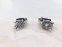 Pair Harley Touring FXR Dyna Sportster & Softail Black ISO Peg Footpeg Footrests - C3 Cycle