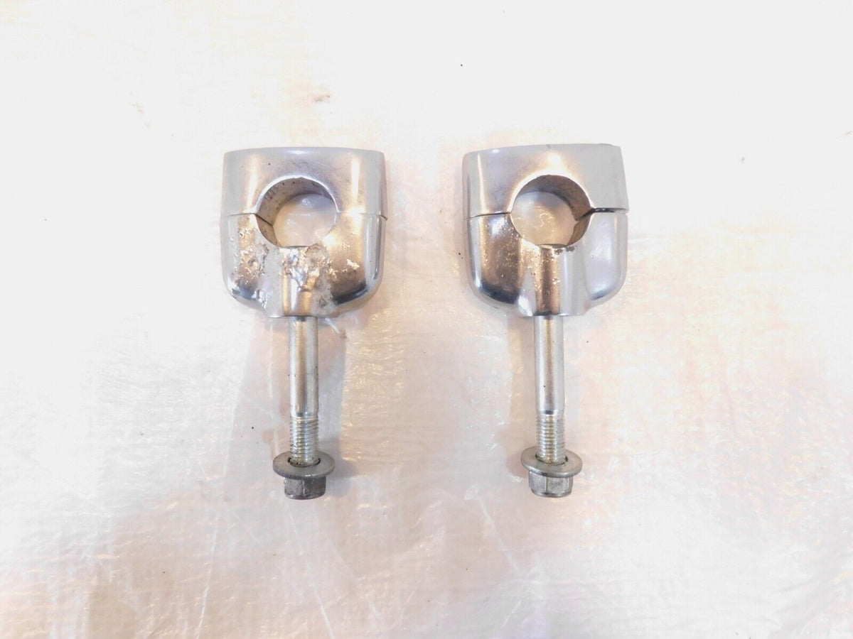 86-04 Suzuki Savage 650 LS650P Upper/Lower Handlebar Riser Mount Clamp Brackets - C3 Cycle