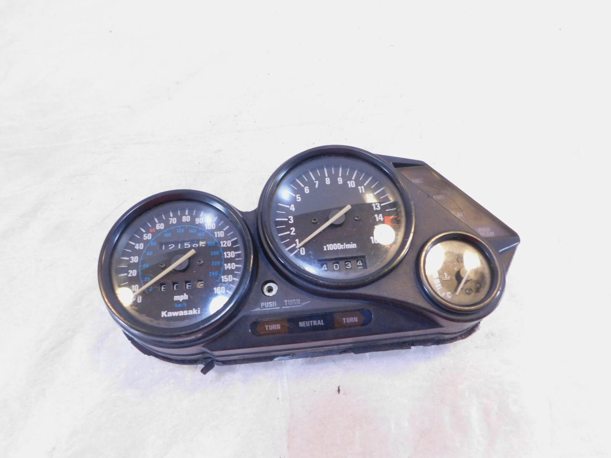 1990-1993 Kawasaki Ninja ZX6 ZX600D Speedo Speedometer Meter Tach Temp Gauges - C3 Cycle